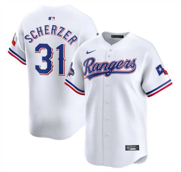 Men's Texas Rangers #31 Max Scherzer White 2023 World Series Champions Stitched Baseball Jersey Dzhi,We sell and wholesale Men's Texas Rangers #31 Max Scherzer White 2023 World Series Champions Stitched Baseball Jersey Dzhi on line form chian!